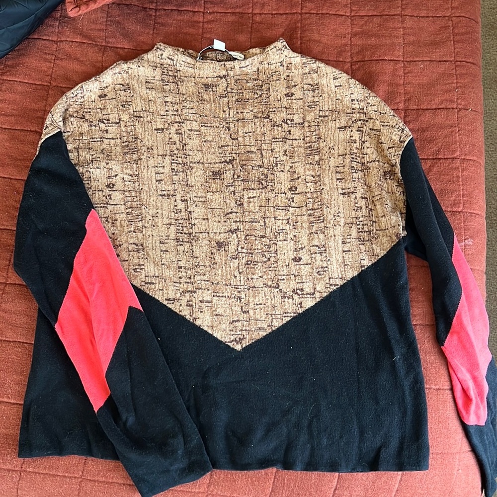 & Other Stories Chevron Color Block Sweater